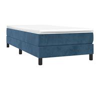 vidaXL Estructura de Cama, Somier Individual de Listones, Base de Cama Tapizada, Mueble para Dormitorio Hogar, Terciopelo Azul 80x200 cm