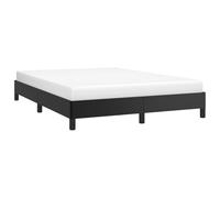 vidaXL Estructura de Cama Tapizado Sala Salón Estar Dormitorio Marco Habitación Casa Adorno Decoración Soporte Cuero Sintético Negro 140x200 cm