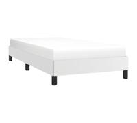 vidaXL Estructura de Cama Tapizado Sala Salón Estar Dormitorio Marco Habitación Casa Adorno Decoración Soporte Cuero Sintético Blanco 80x200 cm