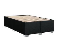 vidaXL Estructura de Cama Tela Negro 120x190 cm, Marco de Cama, somier, Marco de Cama de Plataforma, Marcos de Cama, Muebles de Dormitorio
