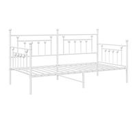 vidaXL Estructura de Cama Tipo daybed Blanca 107x203 cm de Acero