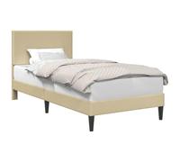 vidaXL Estructura de Cama Verde Claro Gris 80 x 200 cm Tela de Pana, Muebles de Dormitorio Modernos, Marco de Cama Rectangular Resistente, Corduroy Duradero, contrachapado versátil
