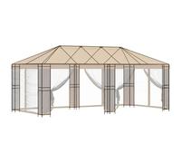 vidaXL Estructura de Gazebo 6 x 3 m Negro Acero, Estructura de Sombra para Jardín, Toldo Exterior, Pérgola Industrial, Cubierta Resistente al Clima