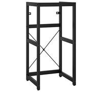 vidaXL Estructura de Lavabo Cuarto de Baño Soporte Aseo Lavamanos Inodoro Fregadero Almacenamiento Muebles de Hierro Negro 40x38x83 cm