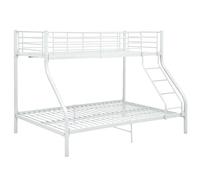 Cama Litera Sin Colchón Metal Blanco 140x200 Cm/90x200 Cm Vidaxl