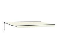 vidaXL Estructura del Toldo Crema 500 x 300 cm, Toldo retráctil Moderno para jardín y terraza, Refugio Exterior, Resistencia al Clima, Sombra Ajustable