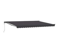 vidaXL Estructura del Toldo Antracita 450 x 300 cm, Toldo retráctil Moderno para jardín y terraza, Refugio Exterior, Resistencia al Clima, Sombra Ajustable