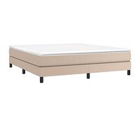 Estructura Cama Sin Colchón Cuero Sintético Capuchino 180x200cm Vidaxl