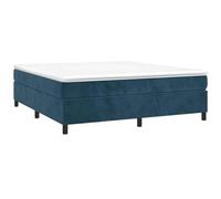 vidaXL Estructura de Cama, Somier de Matrimonio de Listones, Base de Cama Tapizada, Mueble para Dormitorio Hogar, Terciopelo Azul 200x200 cm