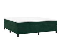 vidaXL Estructura de Cama, Somier de Matrimonio de Listones, Base de Cama Tapizada, Mueble para Dormitorio Hogar, Terciopelo Verde 180x200 cm