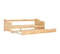 vidaXL Estructura Sofá Cama Extraíble Madera Pino Mobiliario Hogar Accesorios Decoración Dormitorio Robusta Duradera Cómoda Elegante Moderna 90x200cm