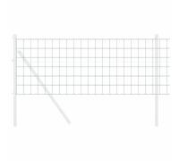 vidaXL Euro Valla Verde 0,6 x 10 m Hierro Recubierto de PVC, Divisor Rectangular de Hierro para jardín y terraza, Barrera metálica, Pantalla Impermeable Duradera
