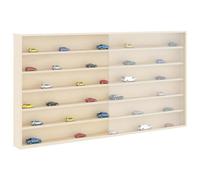 vidaXL Expositor de Pared Beige 100 x 8,5 x 54 cm Madera contrachapada, Sala Moderna, diseño Rectangular, Gran Espacio de Almacenamiento, Elegante vitrinas, soluciones para Ahorrar Espacio