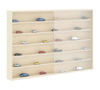 vidaXL Expositor de Pared Beige 80 x 8,5 x 54 cm Madera contrachapada, Sala Moderna, diseño Rectangular, Gran Espacio de Almacenamiento, Elegante vitrinas, soluciones para Ahorrar Espacio