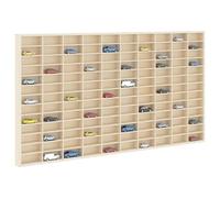 vidaXL Expositor de Pared Beige 98 x 4,5 x 55 cm Madera de ingeniería, Estantería Moderna para Sala, Vitrina Rectangular, Gran Espacio, organizadores Elegantes, Unidad versátil