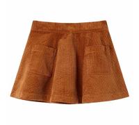 vidaXL Falda Infantil con Bolsillos Ropa con Cinturilla Elástica Pana Color Coñac 104