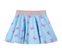 vidaXL Falda Infantil con Estampado de Mariposas Ropa con Cintura Elástica Azul 140