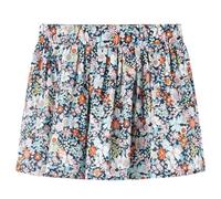 vidaXL Falda Infantil con Estampado Floral Ropa con Cintura Elástica Azul Oscuro 104