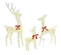 vidaXL Familia de Renos 3 pcs cálido 67 x 26 x 127 cm Pet, Sala, Muebles Modernos y duraderos, Estilo Minimalista, Accesorios Chic, Aire Acogedor, diseño práctico