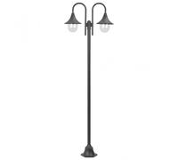 VidaXL Farola de Jardín 2xE27 220cm Bronce