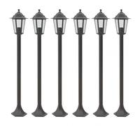 VidaXL Farola de Jardín E27 110cm Bronce 6 Unidades
