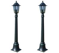 VidaXL Preston Farola de Jardín E27 105cm Verde Oscuro 2 Unidades