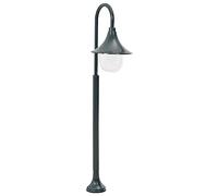 vidaXL Farolas Jardín Aluminio Verde Oscuro 120 cm Iluminación Patio Terraza