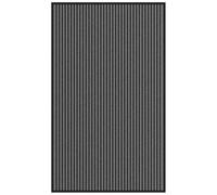 vidaXL Felpudo a Rayas Negro y Gris 90x150 cm, Felpudo, Felpudo de Bienvenida, Felpudo de Interior, Felpudo de Entrada, Felpudo de Exterior