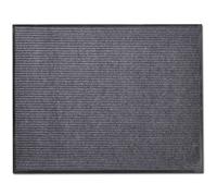 vidaXL Felpudo Antideslizante Bienvenida PVC Gris 90x120 cm Alfombra Entrada