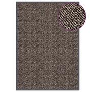 vidaXL Felpudo de Nudo Alfombra de Entrada Porche Vestidor Bienvenida Suelo Decorativa Antideslizante Exterior Marrón Oscuro 60x90 cm