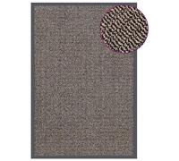 vidaXL Felpudo de Nudo Alfombra de Entrada Porche Vestidor Bienvenida Suelo Decorativa Antideslizante Exterior Marrón Oscuro 80x120 cm