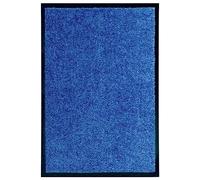 vidaXL Felpudo Lavable Azul 40x60 cm