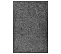 vidaXL Felpudo Lavable Gruesa Alfombra de Entrada Pasillo Exterior Interior Casa Puerta Estera de Bienvenida Antideslizante Gris Antracita 60x90 cm