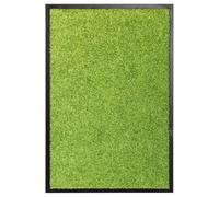 vidaXL Felpudo Lavable Gruesa Alfombra de Entrada Pasillo Exterior Interior Casa Puerta Estera de Bienvenida Antideslizante Verde 40x60 cm