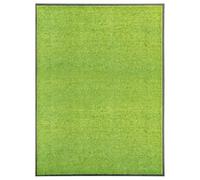 vidaXL Felpudo Lavable Gruesa Alfombra de Entrada Pasillo Exterior Interior Casa Puerta Estera de Bienvenida Antideslizante Verde 90x120 cm