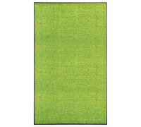 vidaXL Felpudo Lavable Gruesa Alfombra de Entrada Pasillo Exterior Interior Casa Puerta Estera de Bienvenida Antideslizante Verde 90x150 cm