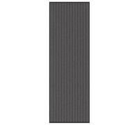 vidaXL Felpudo Negro 60 x 180 cm Polipropileno