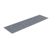 vidaXL Felpudos autoadhesivos para escaleras, 15 Unidades, 76 x 20 cm, Gris Claro, rectangulares