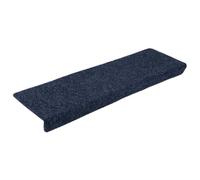 vidaXL Felpudos autoadhesivos para escaleras, 5 Unidades, 65 x 21 x 4 cm, Antracita, Borde Rectangular