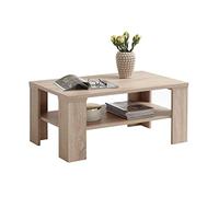 vidaXL FMD Muebles Bastia Mesa de Centro de Madera de Roble NB Rectangular