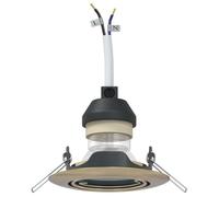 vidaXL Set de 6 Luces de Techo LED empotradas en latón | Iluminación Ambiental Redonda, Accesorios Elegantes para tu hogar, Sala, Cocina y Dormitorio, diseño Circular Moderno, ahor