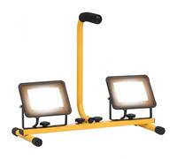 vidaXL Foco LED con asa 2x30 W blanco cálido