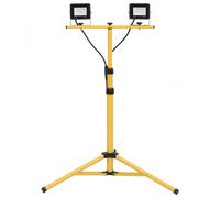 vidaXL Foco LED con trípode 2x20 W blanco frío