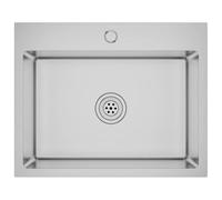 vidaXL Fregadero Cocina Hecho a Mano de Acero Inoxidable Lavabo