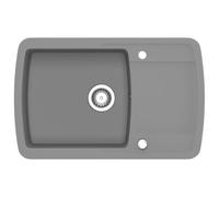 vidaXL Fregadero de cocina 1 seno - Gris granito