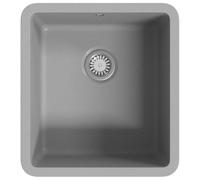 vidaXL Fregadero Cocina 1 Seno Gris Granito Fregadero Lavabo Caño Lavaplatos