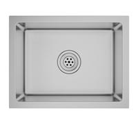 vidaXL Fregadero de Cocina Hecho a Mano Acero Inoxidable Lavabo