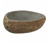 vidaXL Fregadero de baño en Piedra rústica - un Accesorio Elegante para decoración Interior, con un Acabado Brillante.