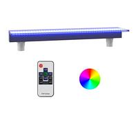 vidaXL Fuente Cascada con LED RGB para Estanque Jardín Piscina Patio Exterior Aporte Decorativo Relajante Luces Vista Sonido Acrílico