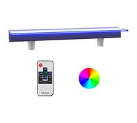 vidaXL Fuente Cascada con LED RGB para Piscina Jardín Estanque Patio Aporte Exterior Decorativo Relajante Luces Vista Sonido Acrílico